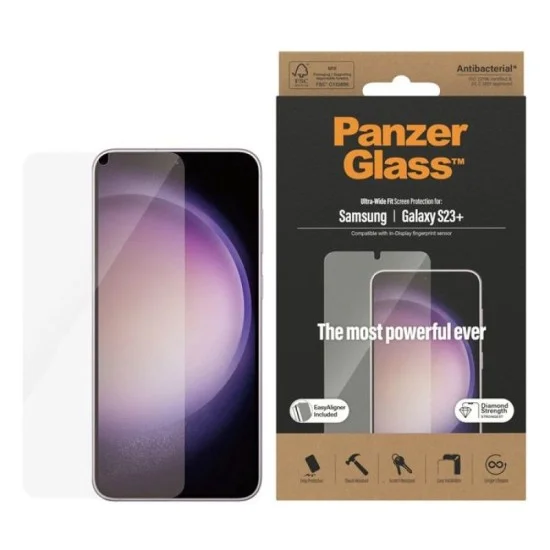 Panzerglass&trade; Screen Protector Samsung Galaxy S23 Plus | Ultra-Wide Fit W. Easyaligner